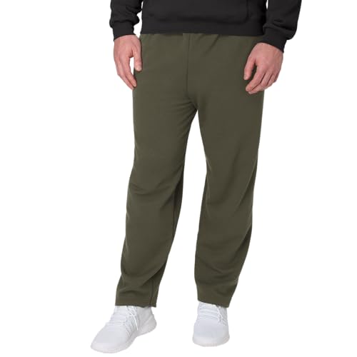 Hanes Men's Sweatpants, EcoSmart Fleece Sweats for Men, Open Bottom Sweatpants, 30.5"