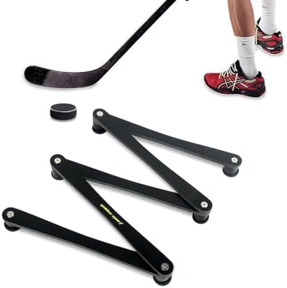 Golden Sport Lightweight Hockey Stick Handling Training Equipment for Enhanced Handling, 5-Section, Black, for Puck Control - Solid, Portable, Durable and Multi-Angle Adjustable