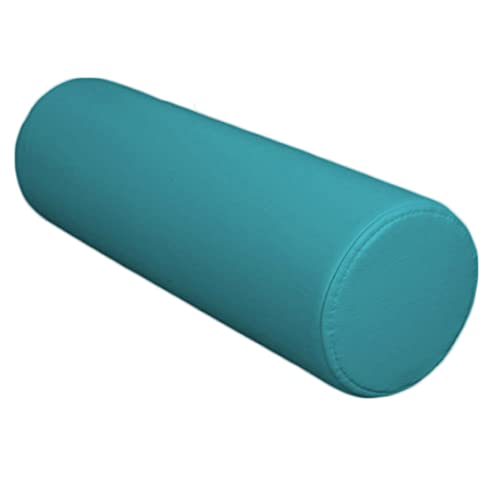 Almohada redonda para sofá, cojín cilíndrico de poliuretano impermeable, almohada de apoyo suave para reposabrazos y cabecero, almohada larga para dormir (15 x 60 cm, azul B)