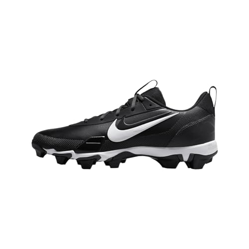 Nike Force Trout 9 Keystone Baseball Cleats (FB9728-003, Black/Anthracite/White/Metallic Silver) Size 6.5