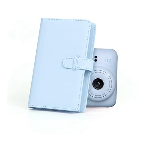 Mini Album Photo 108 Pochettes pour Film Photo 3 Pouces Porte-Cartes Photo Accessoires pour Appareil Photo instantané pour Mini 12 11, pour Billets de Cinéma (Bleu)