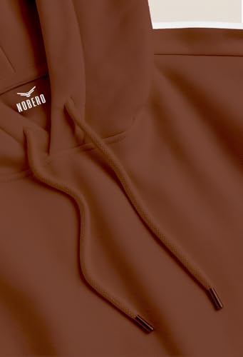 Image of Nobero Hoodies for Man | 280 GSM Rich Cotton Fleece Solid Hooded Full Sleeve Sweatshirt for Man | Stylish Casual Wear Winter Hoodies for Men