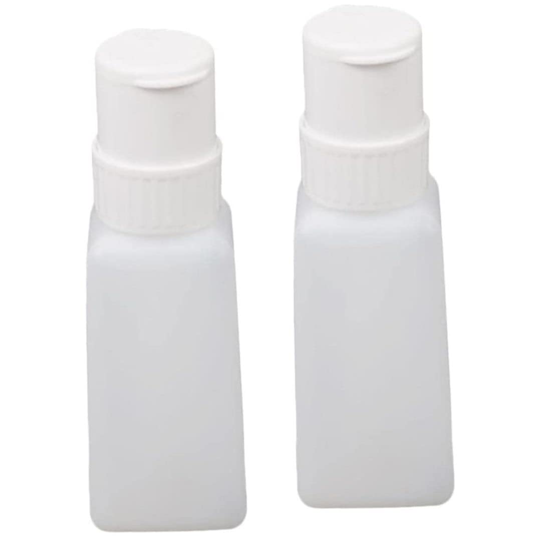 Polish Remover, Plastic Nail Polish Remover Pump Dispenser Lockable Push Down Bottle 2 Pcs