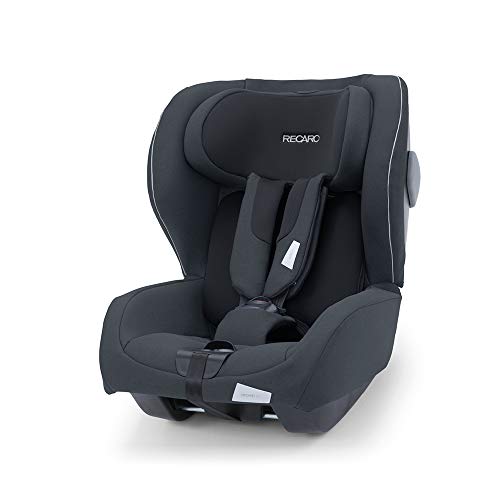 Recaro Kids Kio i-Size, Silla Contramarcha, Silla de Coche para Niños (60-105cm), Fácil Instalación con Base Avan/Kio Isofix, Excelente Circulación de Aire, Confort y Seguridad, Black Mat (negro) Cover