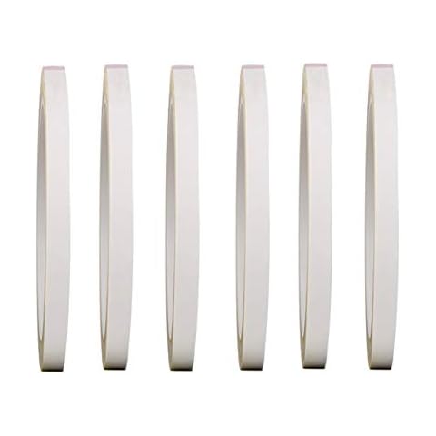 6 Rolls Graphic Art Thin Tape Self-Adhesive Artist Tape Grid Dry Erase Tape 72 Yard/Roll Whiteboard Gridding Tape Grid Marking Tapes Desktop Positioning Crossed Tape (White, Width：5mm) Cover
