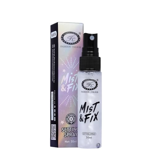 Fashion Colour Mist & FIX Setting Spray | Setting Spray For Makeup Long Lasting | Illuminating & Hydrating Makeup Fixing Spray | Makeup Fixing Spray For Long-Lasting Makeup | (MF10A, 30ml)