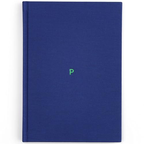 P BOOK パスワード管理ノート A5 インデックスタブ付 アルファベット順 ハードカバー コットンリネン表紙 112ページ 436アカウント KEFU(ケフ) ブルー