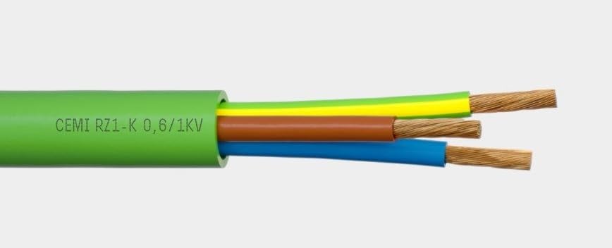 metro de Cable Manguera LH RZ1-K (AS) 0,6-1KV 3x6mm²