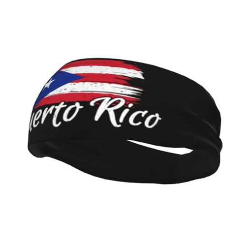 Image of Cute Flag Headbands Women Men Flag Sweatband Sports Headband for Running, Cycling, Yoga Gym, Working Out