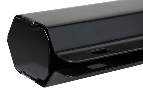 Image of Straight Mud Flap Hanger with Conspicuity Tape,1-1 /8 inch in Mounting Bolt Spacing,30 inch Length. Chromed version and Black version (black)