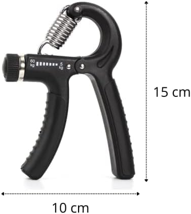 Hand Grip Ajustável 5kg a 60kg Fortalecimento de Mãos, Antebraços e Punhos Exercício de Força e Fisi