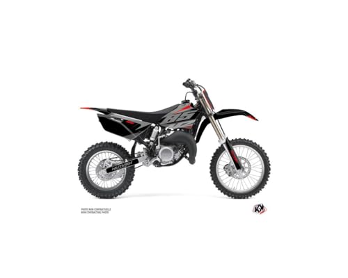 Kit déco Yamaha 85 YZ rouge personnalisé pour habillage de moto cross