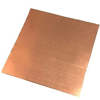 Copper Thin Foil Roll Sheet 0.5mm x 150mm x 300mm, 99.99% Pure Cu Copper Metal Foil Sheet 1Pcs for Crafts Crafting