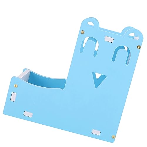 Gavigain Blue 2 in 1 Rat Hamster Pet Water Bottle Dispenser for Food Feeder Fountain