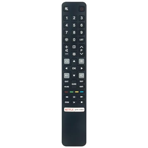 AULCMEET RC802NU YUI1 Replacement Remote Control Fit for TCL FHD7900 Serie Full HD Android TV, P63 P72 P73 Serie 4K HDR TV
