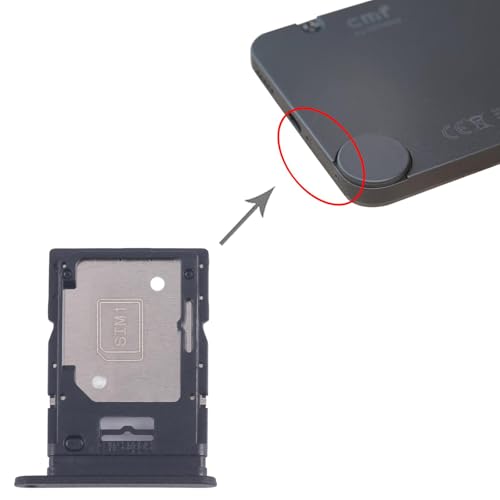 Image of Original SIM Card Tray + SIM /Micro SD Card Tray Compatible with Nothing CMF Phone 1 (A015) (Black)