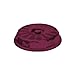 Dinex DX9400B61 Plastic Tropez High Temperature Reusable Entree Dome, 9-1/2" Diameter x 2-1/4" Height, Cranberry (Case of 12)