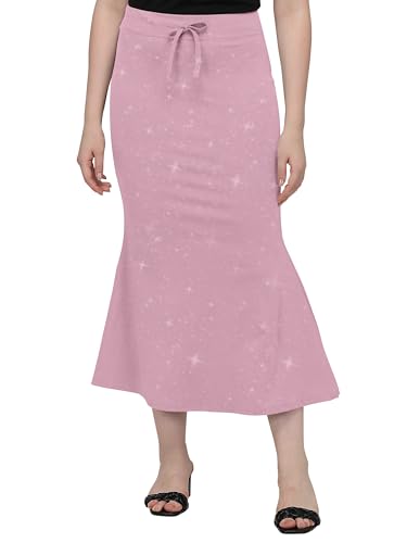 Image of Mehrang Stretchable Shimmer Saree Shapewear Petticoat for Women, Skirts for Women,Shape Wear Dress for Saree