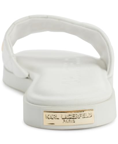 KARL LAGERFELD Women's Cushioned Insole Everyday Carenza Studs-Flat Sandal Slide3