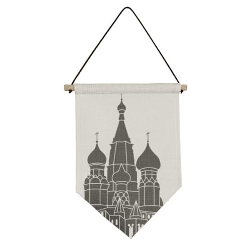 Drapeau Russie Petersburg en toile de qualité supérieure pour intérieur