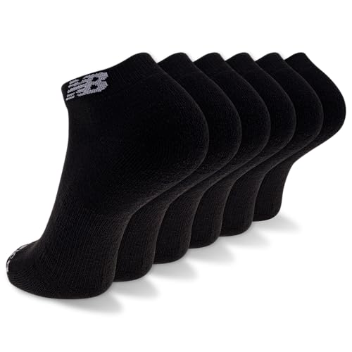 Image of New Balance Unisex Adult Performance Cushioned Low Cut Socks - 6 & 12 Pairs - Moisture Wicking