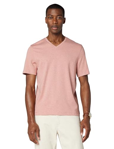 T-Shirt col en V Michael Kors Homme Liquid Jersey noir ajusté t-shirt luxe léger