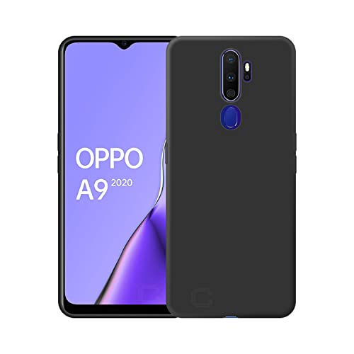 Image of Case Creation for Oppo A5 2020 Back case, Oppo A5 2020 Slim Flexible Smart Look case with 360 Camera All Angle Protection (Pure Black)