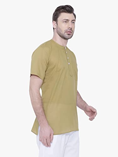 Image of Rajubhai Hargovindas Mens Casual Cotton Straight Kurta