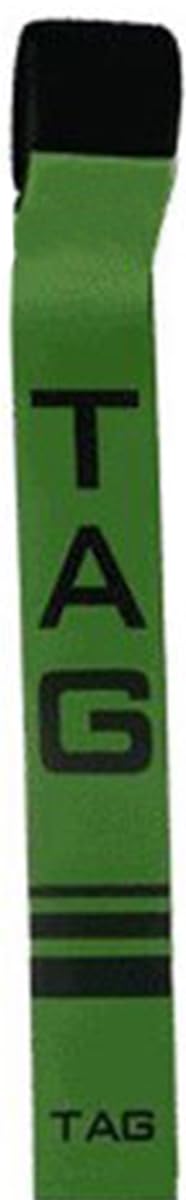 22YardsPro ND Training Aid Adjustable Rugby Tag Belt (Green, Pack Of 4)