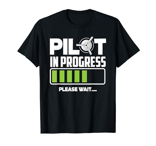 Piloto en curso Piloto de escuela de vuelo en entrenamiento Camiseta