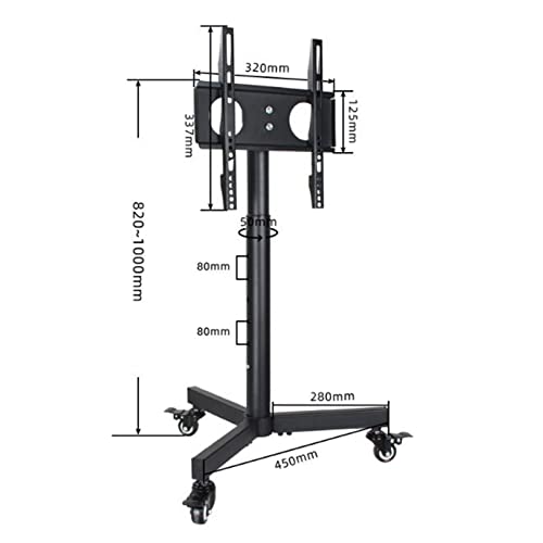 Soporte móvil para TV con ruedas 14-32 pulg., ajustable miniatura 2