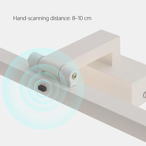 Lámpara de pared orientable 180° con sensor de movimiento para espejo 2