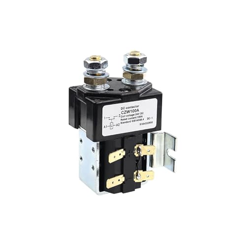 Contactor de CC de 12 V y 100 A interruptor eléctrico resistente para control de batería 2