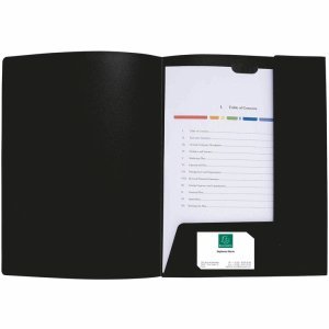 Exacompta 30 x Präsentationsmappe Krea Cover PP schwarz