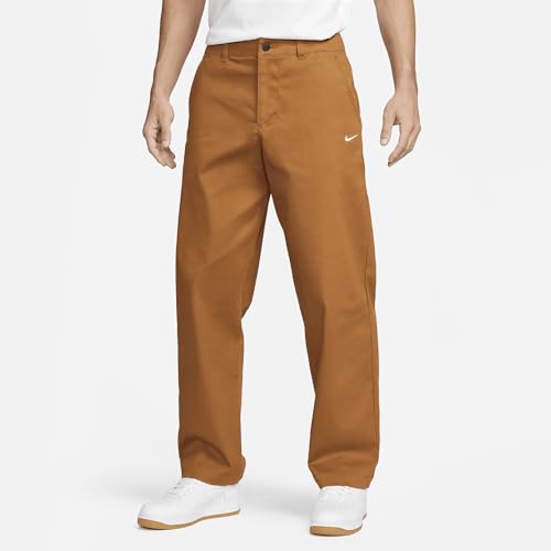 Pantalon Nike FD0405-270 homme marron et blanc taille 36