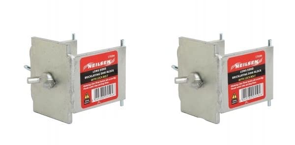 Sponsored Ad – DORI Block with Lock Bolt X 2 PCS for 50MM 50.8mm Long Sided Profile Poles Bricklaying