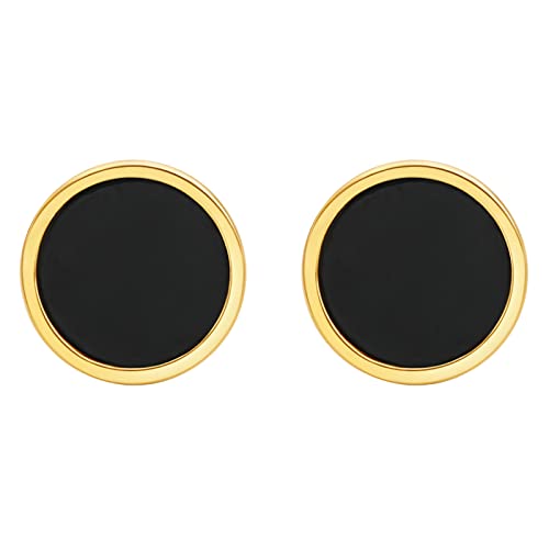 Boucles d'oreilles triangulaires noir onyx pour affirmer votre style au quotidien