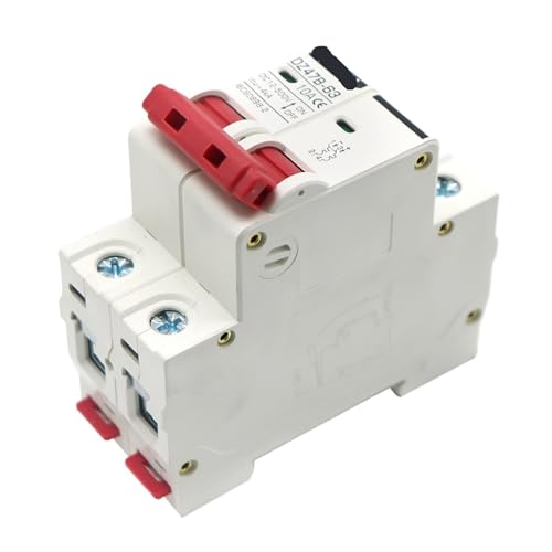 Interruptor DZ47 DC 2P 25A magnetotérmico para aislar corriente continua de 12V a 48V 5