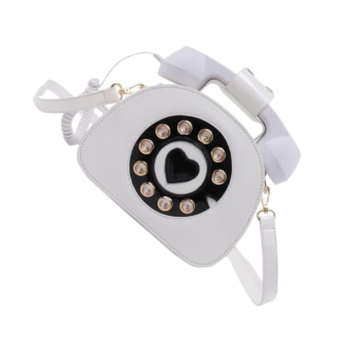 Paquet bandoulière de téléphone blanc pratique avec sangle détachable