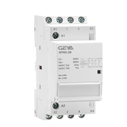 Contacteur 4P 25A AC230V automatique pour éviter les surcharges du compteur électrique