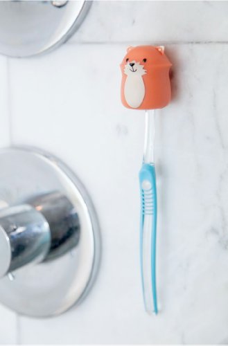 Image of Kikkerland Toothbrush Holder, Fox