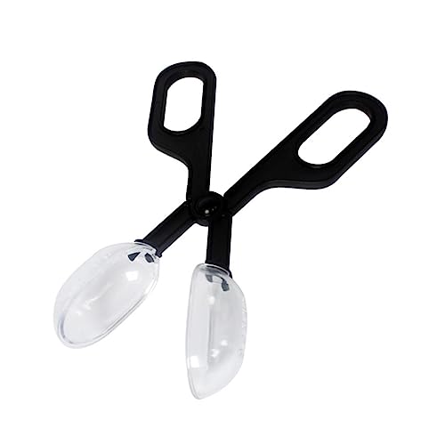 VANZACK 2ピーシー爬虫類 テラリウム用 給餌 クリーニング クリップ トカゲ 餌やりツール 動物飼育用プラスチックグ 透明 素材 生き餌対応