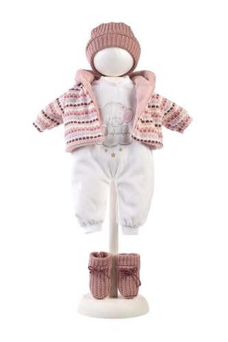 Traje de muñeca de alta costura Llorens 1042406 con acabados premium y chaqueta