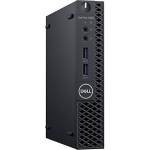 Dell Micro PC Optiplex 3060, Intel Core i3-8100T, RAM DDR4 de 16 GB, SSD NVMe de 256 GB, Win11Pro (renovado)