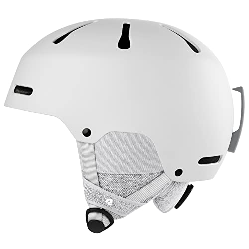 Retrospec Comstock Ski & Snowboard Helmet For Adults - Durable Abs Shell, Protective Eps Foam & 10 Cooling Vents - Adjustable Fit For Men & Women - Matte White, Small #TOP6