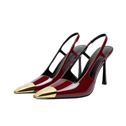Vertundy Slingback Heels for Women Pointed Toe Stiletto High Heel Pumps by Vertundy - Used condition - Image 5