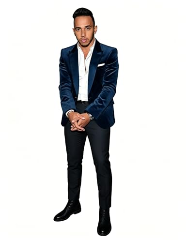 Veste Blazer en Velours pour Homme de Smoking Ajusté et Finitions Haut de Gamme