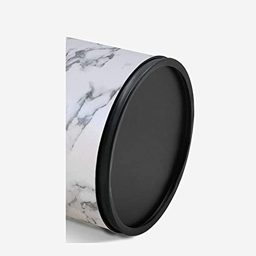 Poubelle de forme ronde double paroi cache sac 10L - 4