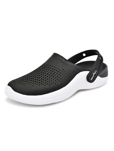 Image of HEALTH FIT Super Soft Comfortable Adjustable Back Strap Men's Classic Casual Sports Clogs Clogs |Waterproof Anti Skid & Lightweight Cushioned Stylish Clogs Mules for Use Gents & Boys HF154