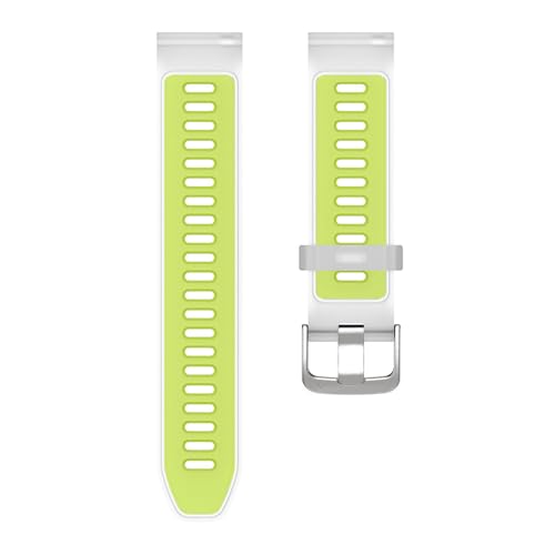 22mm 20mm 18mm 半透明シリコンストラップ Garmin Forerunner 570 265 255 165 265S Vivoactive 6 5 4 4S/Venu 3S 3 2 Plusバンド用 グリーン 20mm